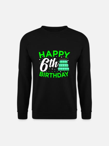 6th birthday - Unisex Sweatshirt - black