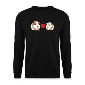 cobayes - Sweat-shirt Unisexe - noir - Devant - Alina (178cm) & Michal (187cm)