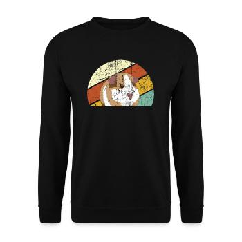cobayes - Sweat-shirt Unisexe - noir - Devant - Alina (178cm) & Michal (187cm)