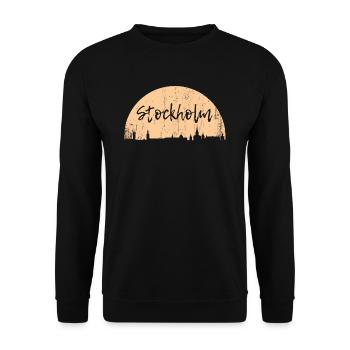 Stockholm - Unisex Sweatshirt - black - Front - Alina (178cm) & Michal (187cm)