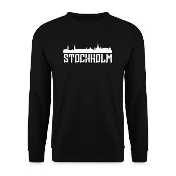 Stockholm - Unisex Sweatshirt - black - Front - Alina (178cm) & Michal (187cm)