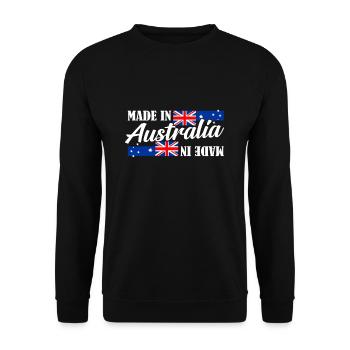 Australien - Unisex Pullover - Schwarz - Vorne - Alina (178cm) & Michal (187cm)