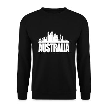 Australien - Unisex Pullover - Schwarz - Vorne - Alina (178cm) & Michal (187cm)