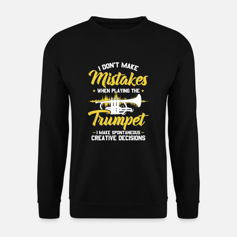 Trompete - Unisex Pullover - Schwarz