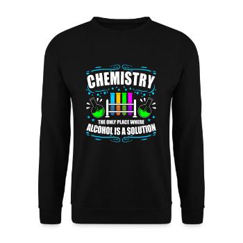 chimie - Sweat-shirt Unisexe - noir - Devant - Alina (178cm) & Michal (187cm)