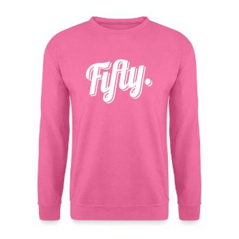50. Geburtstag - Unisex Pullover - Pink - Vorne