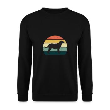Labrador - Unisex Sweatshirt - black - Front - Alina (178cm) & Michal (187cm)