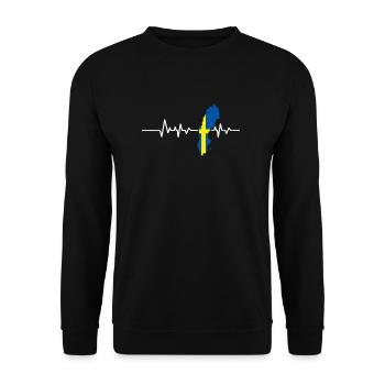 Suède - Sweat-shirt Unisexe - noir - Devant - Alina (178cm) & Michal (187cm)