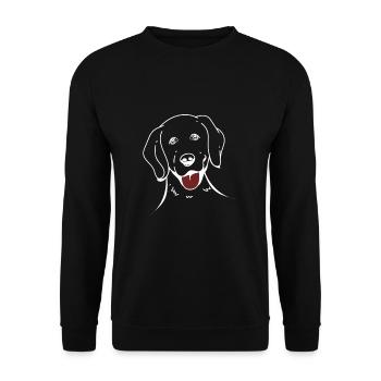 Golden Retriever - Sweat-shirt Unisexe - noir - Devant - Alina (178cm) & Michal (187cm)