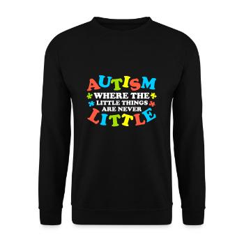 Autismus - Unisex Pullover - Schwarz - Vorne - Alina (178cm) & Michal (187cm)