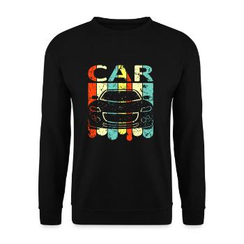 Voiture - Sweat-shirt Unisexe - noir - Devant - Alina (178cm) & Michal (187cm)