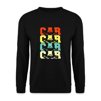 Voiture - Sweat-shirt Unisexe - noir - Devant - Alina (178cm) & Michal (187cm)