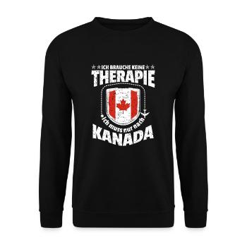 Canada - Unisex Sweatshirt - black - Front - Alina (178cm) & Michal (187cm)