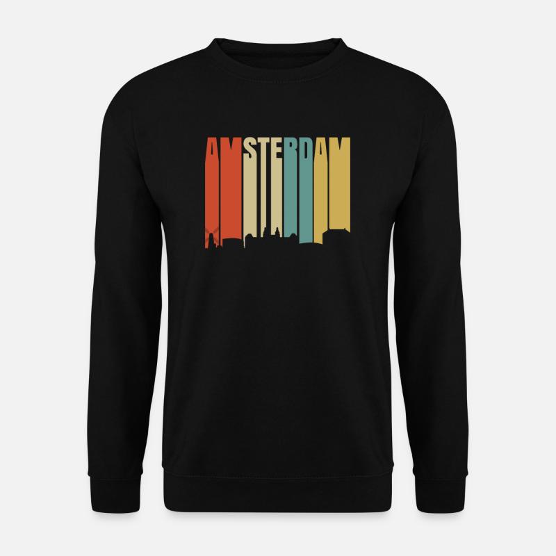 Amsterdam - Unisex Pullover - Schwarz