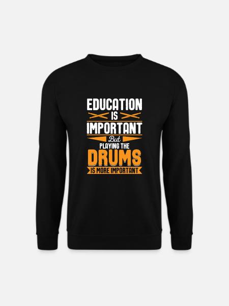 Cadeau de batteur batteur - Sweat-shirt Unisexe - noir