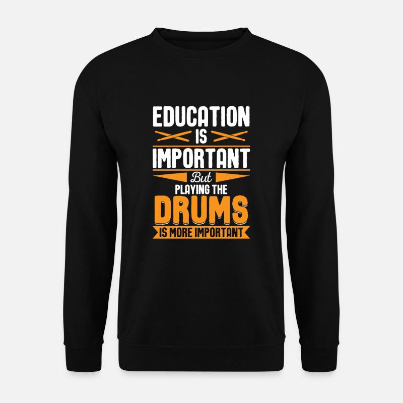 Cadeau de batteur batteur - Sweat-shirt Unisexe - noir