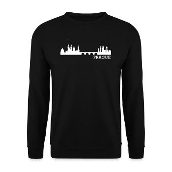 Prag Tschechien - Unisex Pullover - Schwarz - Vorne - Alina (178cm) & Michal (187cm)