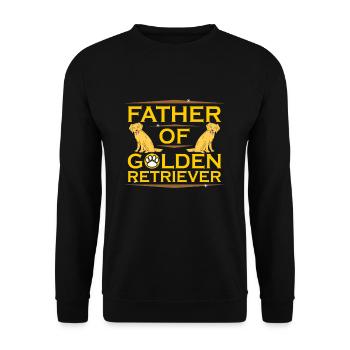 Golden retrievers - Sweat-shirt Unisexe - noir - Devant - Alina (178cm) & Michal (187cm)