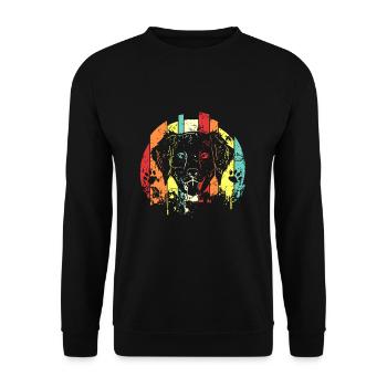 Golden retrievers - Sweat-shirt Unisexe - noir - Devant - Alina (178cm) & Michal (187cm)