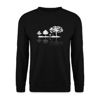Nature Forêt Conservation des animaux rare cadeau Klim - Sweat-shirt Unisexe - noir - Devant - Alina (178cm) & Michal (187cm)