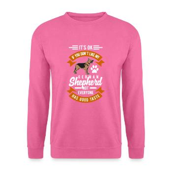 German shepherd dog - Unisex Sweatshirt - pink - Front