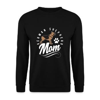 German shepherd dog - Unisex Sweatshirt - black - Front - Alina (178cm) & Michal (187cm)
