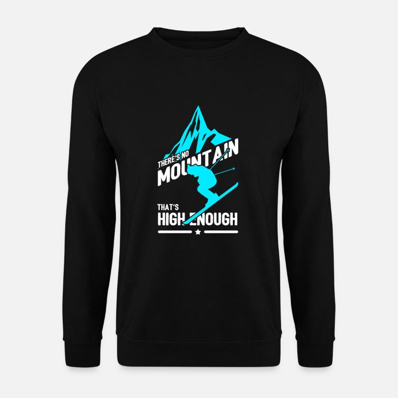 Skifahren - Unisex Pullover - Schwarz