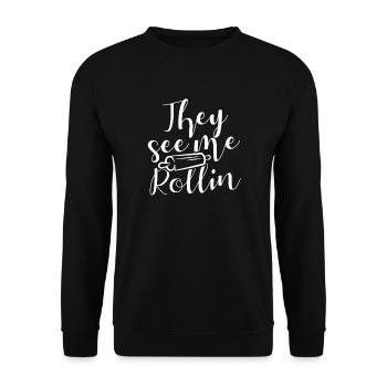 Cadeau de cuisson de cuisson Baker - Sweat-shirt Unisexe - noir - Devant - Alina (178cm) & Michal (187cm)