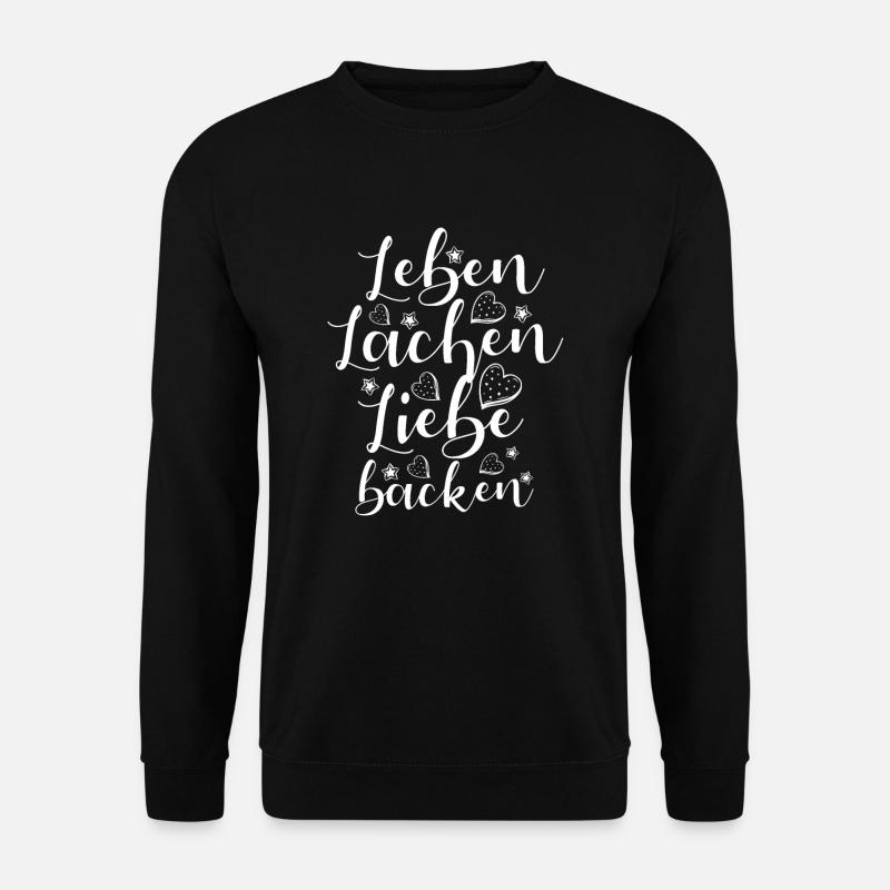 Bäcker backen kochen Geschenk - Unisex Pullover - Schwarz