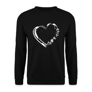 Ergotherapie Ergotherpistin Geschenk - Unisex Pullover - Schwarz - Vorne - Alina (178cm) & Michal (187cm)