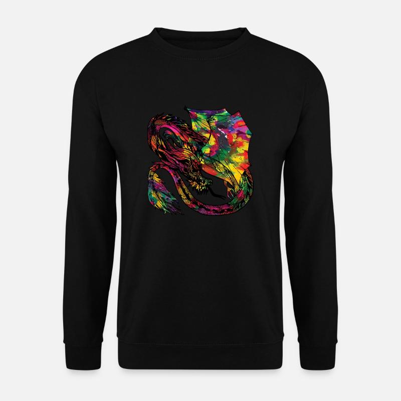 Drache - Unisex Pullover - Schwarz