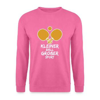 tennis de table - Sweat-shirt Unisexe - rose - Devant