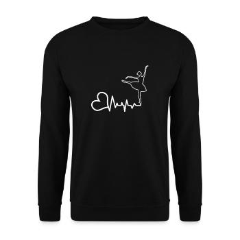 Ballett Tanzen Ballett Geschenk Tanz Geschenkidee - Unisex Pullover - Schwarz - Vorne - Alina (178cm) & Michal (187cm)