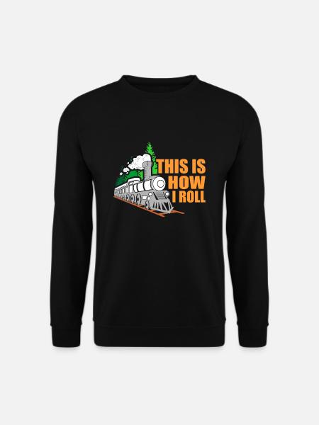 Train trains train modèle - Sweat-shirt Unisexe - noir