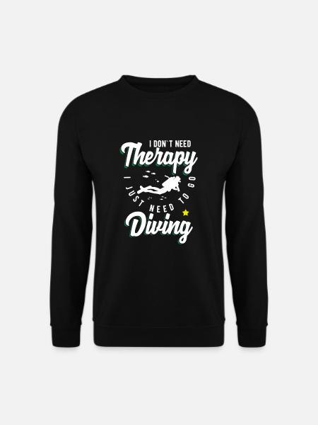 tauchen - Unisex Pullover - Schwarz