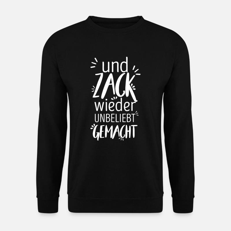 lustiger spruch - Unisex Pullover - Schwarz