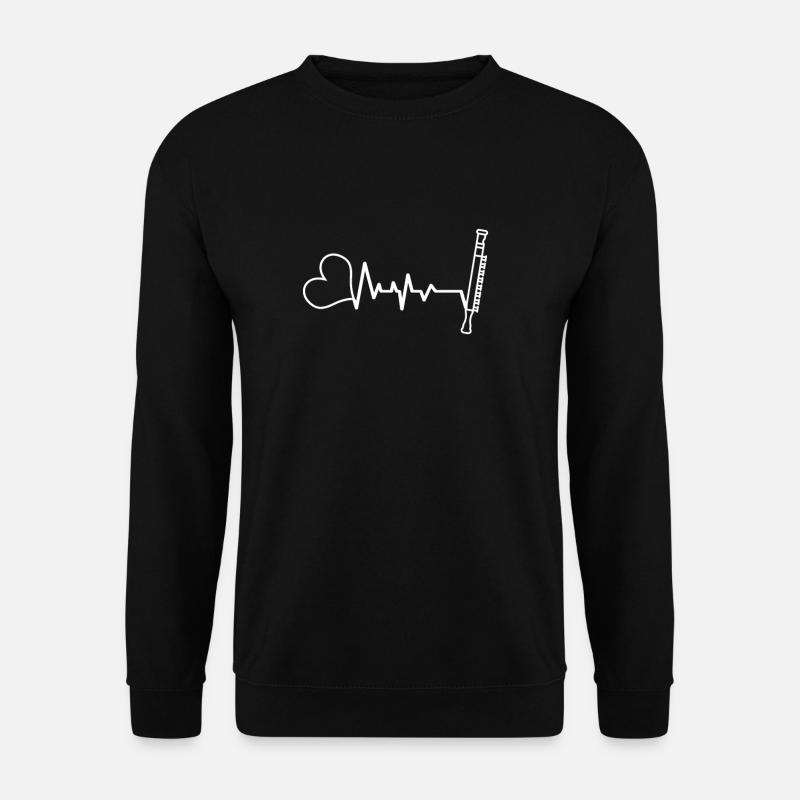 Querflöte - Unisex Pullover - Schwarz