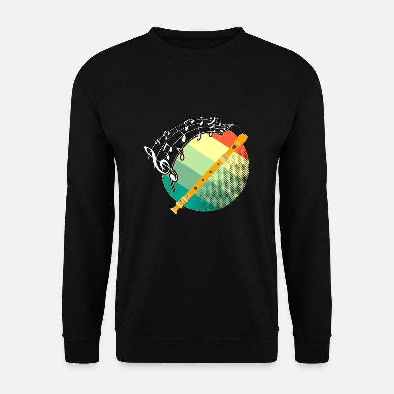 Transverse flute - Unisex Sweatshirt - black