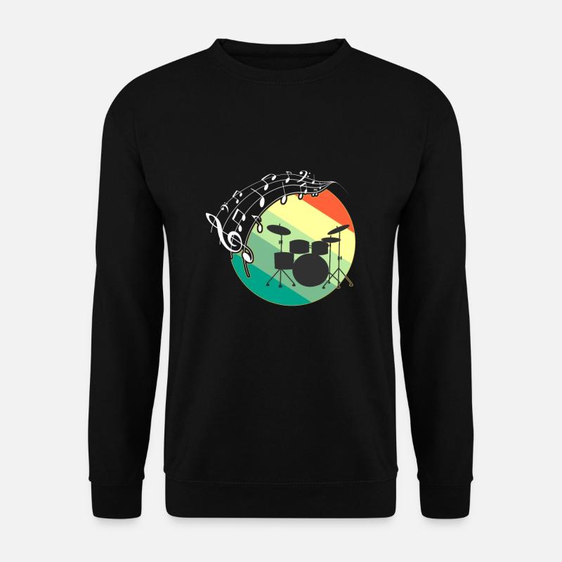 Schlagzeug - Unisex Pullover - Schwarz