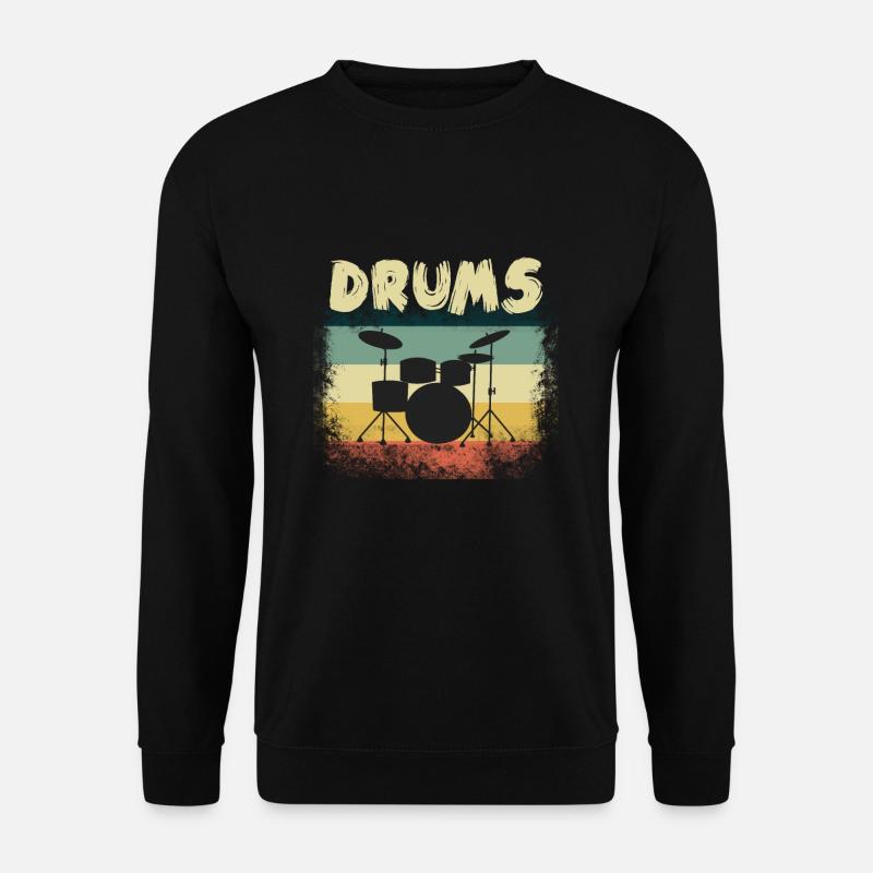 Schlagzeug - Unisex Pullover - Schwarz