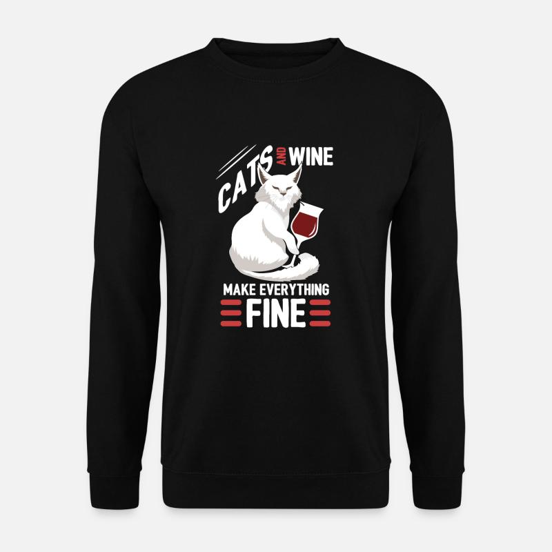 Katze - Unisex Pullover - Schwarz