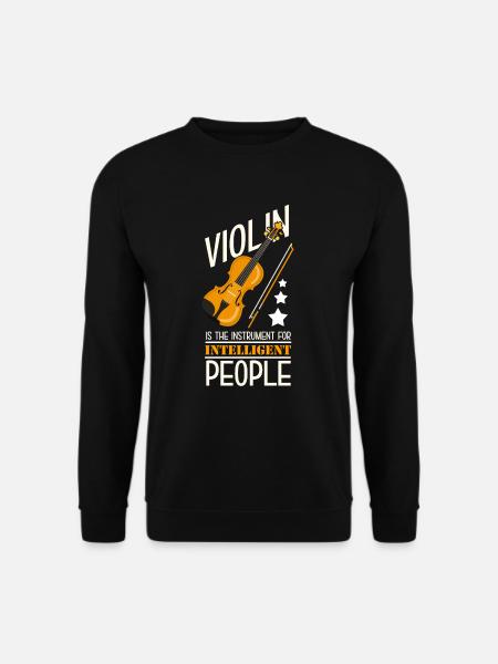 Geige - Unisex Pullover - Schwarz