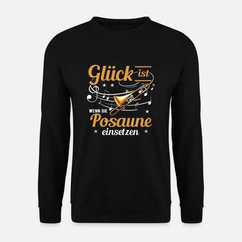 Posaune - Unisex Pullover - Schwarz