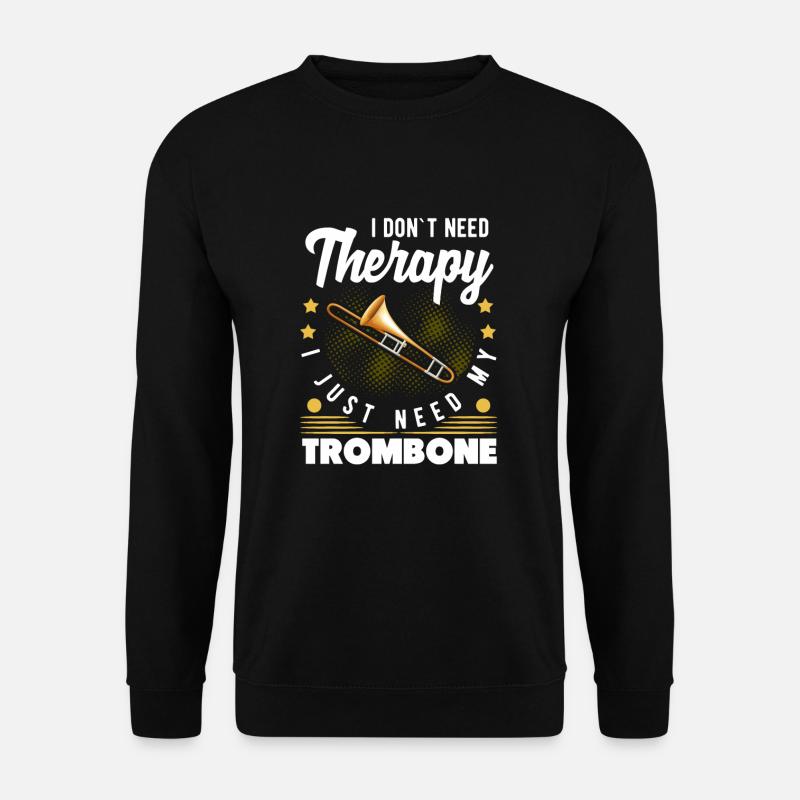 trombone - Unisex Sweatshirt - black