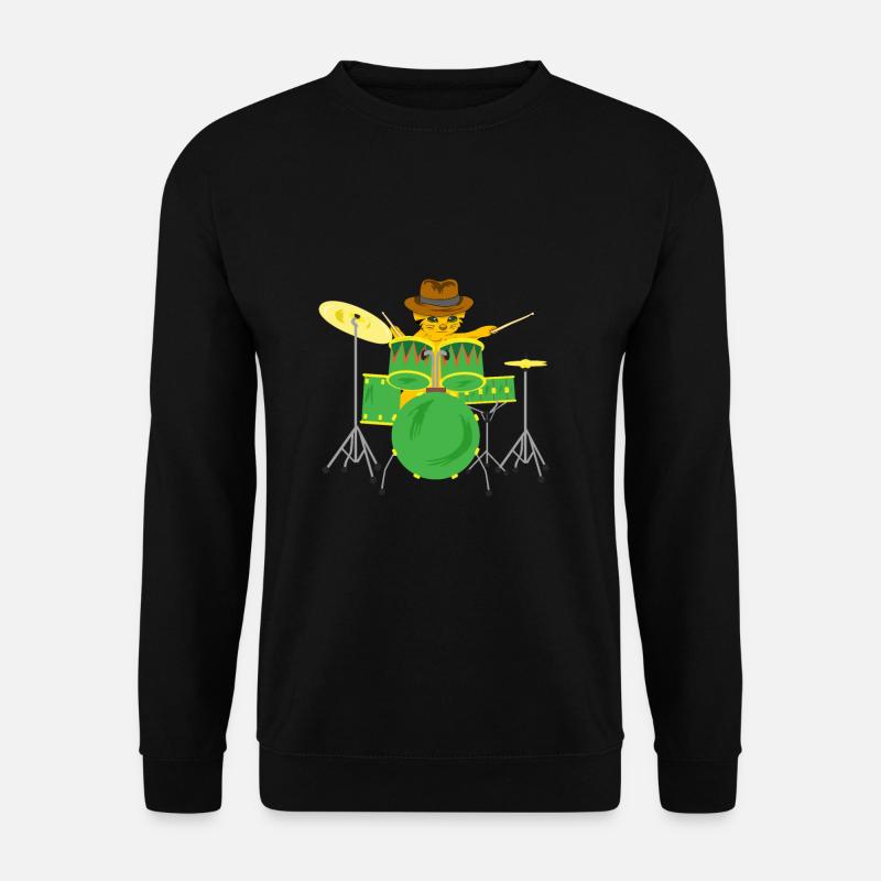 Schlagzeug - Unisex Pullover - Schwarz