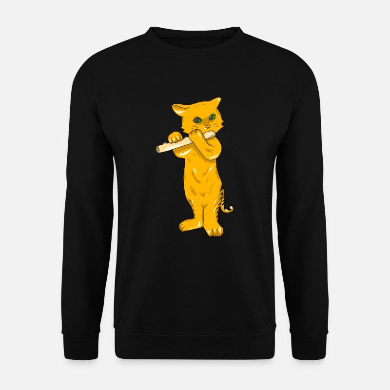 Querflöte - Unisex Pullover - Schwarz
