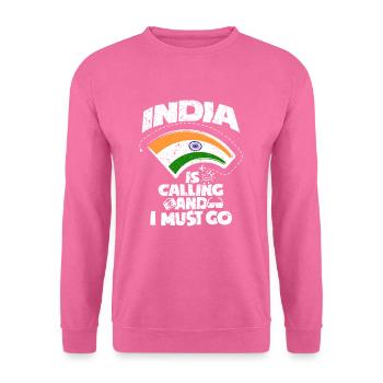 Indien - Unisex Pullover - Pink - Vorne