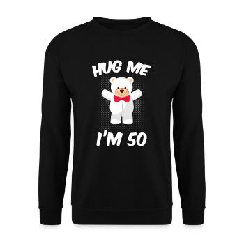 50ème anniversaire - Sweat-shirt Unisexe - noir - Devant - Alina (178cm) & Michal (187cm)