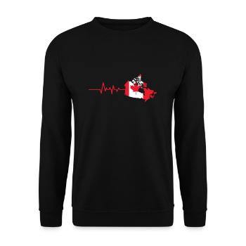 Kanada - Unisex Pullover - Schwarz - Vorne - Alina (178cm) & Michal (187cm)