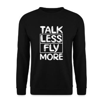 Avion - Sweat-shirt Unisexe - noir - Devant - Alina (178cm) & Michal (187cm)